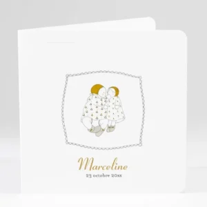 Faire-part de naissance Petites poupees*Faire-part Elégant Best