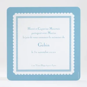 Faire-part de naissance Petit beurre*Faire-part Elégant Clearance