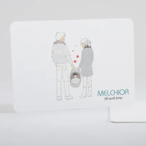 Faire-part de naissance Petit amour paysage*Faire-part Elégant Discount