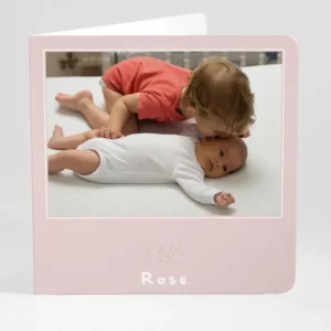 Faire-part de naissance Petit feuillage photo*Faire-part Elégant Outlet