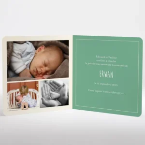 Faire-part de naissance Petit train*Faire-part Elégant Best
