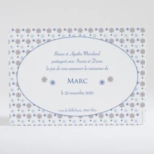 Faire-part de naissance Pele-mele de fleurs*Faire-part Elégant Outlet