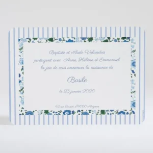 Faire-part de naissance Petit tour Liberty*Faire-part Elégant Online