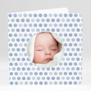 Faire-part de naissance Petits boutons colores*Faire-part Elégant New
