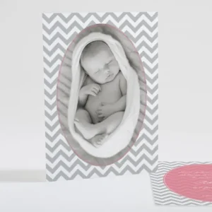 Faire-part de naissance Petits chevrons elegants*Faire-part Elégant Online