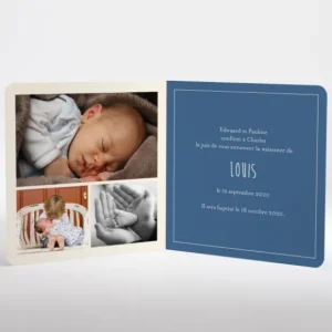Faire-part de naissance Petit train*Faire-part Elégant Best