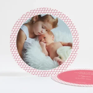 Faire-part de naissance Petits triangles en folie*Faire-part Elégant Discount