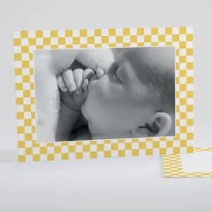 Faire-part de naissance Petit pattern carre*Faire-part Elégant Fashion