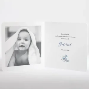 Faire-part de naissance Petit tourbillon*Faire-part Elégant Hot