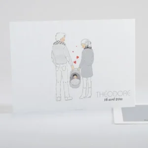 Faire-part de naissance Petit amour paysage*Faire-part Elégant Discount
