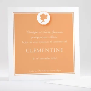 Faire-part de naissance Petite tete couronnee*Faire-part Elégant Fashion