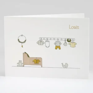 Faire-part de naissance Petit cocon*Faire-part Elégant Outlet