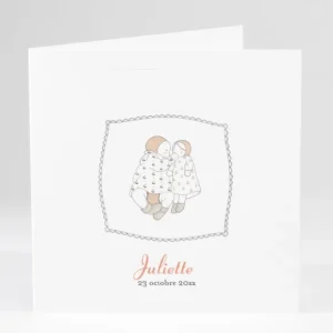 Faire-part de naissance Petites poupees*Faire-part Elégant Best