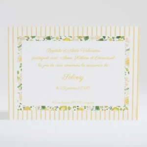 Faire-part de naissance Petit tour Liberty*Faire-part Elégant Online
