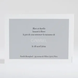 Faire-part de naissance Petit amour paysage 2 enfants*Faire-part Elégant Outlet