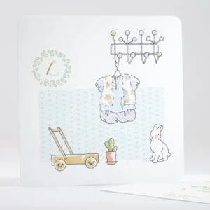 Faire-part de naissance Petit dressing*Faire-part Elégant Online
