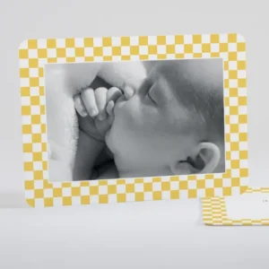 Faire-part de naissance Petit pattern carre*Faire-part Elégant Fashion
