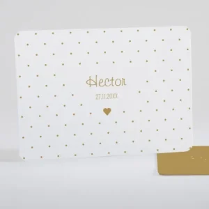 Faire-part de naissance Petit coeur*Faire-part Elégant Outlet