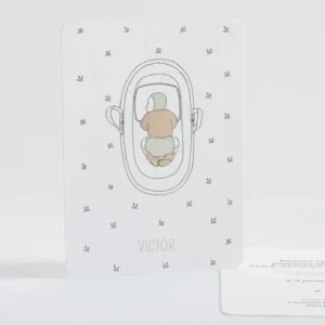 Faire-part de naissance Petit poupon*Faire-part Elégant Online