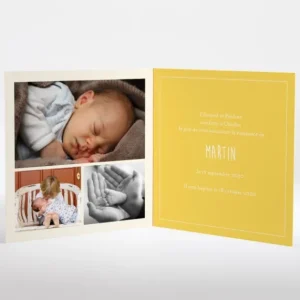 Faire-part de naissance Petit train*Faire-part Elégant Best