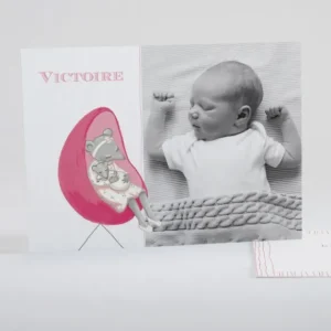 Faire-part de naissance Petite souris endormie*Faire-part Elégant Outlet