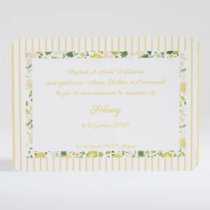 Faire-part de naissance Petit tour Liberty*Faire-part Elégant Online
