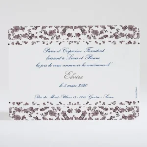 Faire-part de naissance Petit liberty papillon*Faire-part Elégant Best