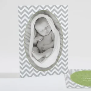 Faire-part de naissance Petits chevrons elegants*Faire-part Elégant Online