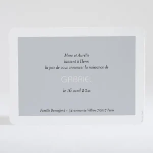 Faire-part de naissance Petit amour paysage 2 enfants*Faire-part Elégant Outlet