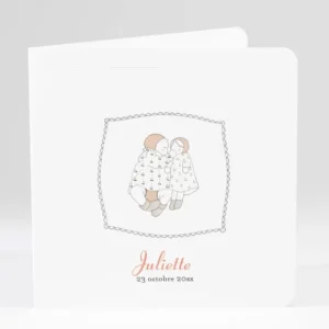 Faire-part de naissance Petites poupees*Faire-part Elégant Best