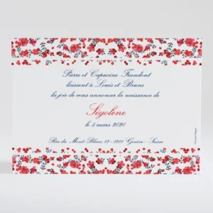 Faire-part de naissance Petit liberty papillon*Faire-part Elégant Best