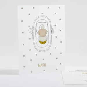 Faire-part de naissance Petit poupon*Faire-part Elégant Online