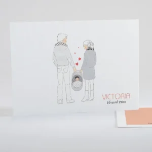 Faire-part de naissance Petit amour paysage*Faire-part Elégant Discount
