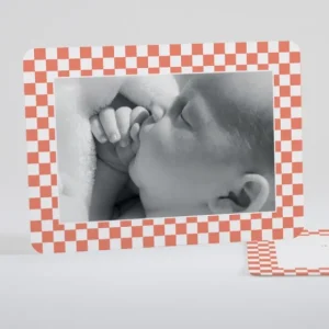 Faire-part de naissance Petit pattern carre*Faire-part Elégant Fashion