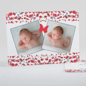 Faire-part de naissance Petit liberty papillon*Faire-part Elégant Best