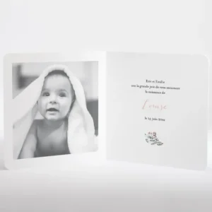 Faire-part de naissance Petit tourbillon*Faire-part Elégant Hot