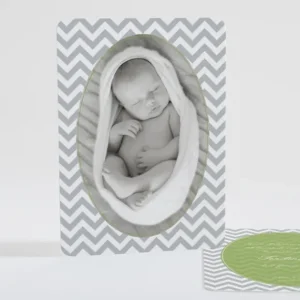 Faire-part de naissance Petits chevrons elegants*Faire-part Elégant Online
