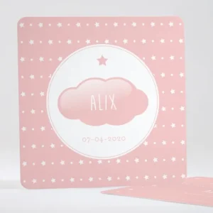 Faire-part de naissance Petit nuage*Faire-part Elégant Fashion