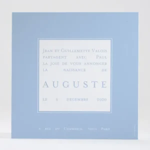 Faire-part de naissance Photo justifie elegant*Faire-part Elégant Discount
