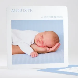Faire-part de naissance Photo justifie elegant*Faire-part Elégant Discount