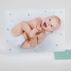 Faire-part de naissance Photo etoilee*Faire-part Elégant Discount