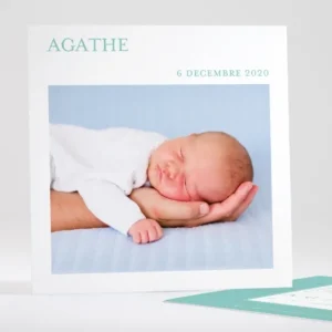 Faire-part de naissance Photo justifie elegant*Faire-part Elégant Discount