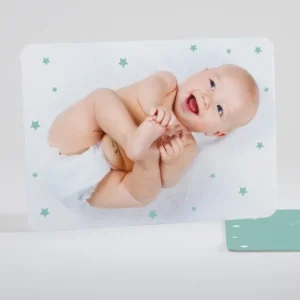 Faire-part de naissance Photo etoilee*Faire-part Elégant Discount