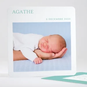 Faire-part de naissance Photo justifie elegant*Faire-part Elégant Discount