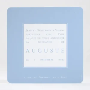 Faire-part de naissance Photo justifie elegant*Faire-part Elégant Discount