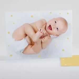 Faire-part de naissance Photo etoilee*Faire-part Elégant Discount
