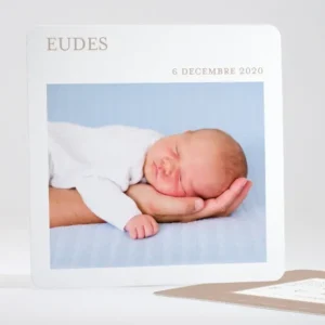 Faire-part de naissance Photo justifie elegant*Faire-part Elégant Discount