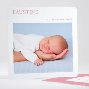 Faire-part de naissance Photo justifie elegant*Faire-part Elégant Discount
