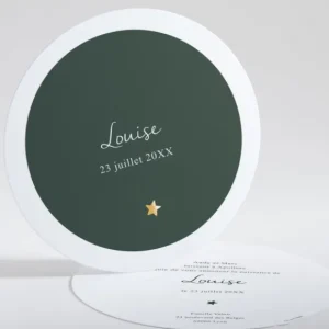 Faire-part de naissance Plein les yeux rond*Faire-part Elégant New