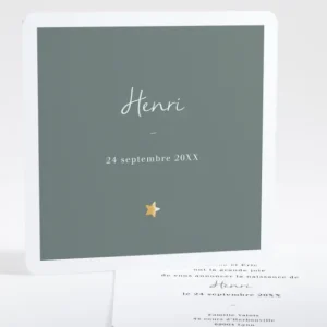Faire-part de naissance Plein les yeux carre*Faire-part Elégant Online